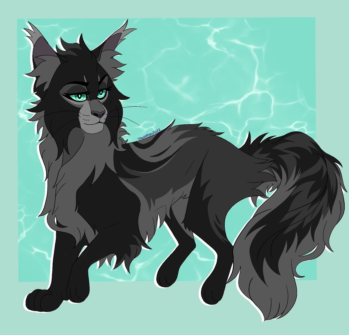 Taurkon's tweet photo. A revamped design for Helliad's ole warrior cats phase.
#warriorcats #ArtistOnTwitter #cats #art https://t.co/tvKuOTIVAB