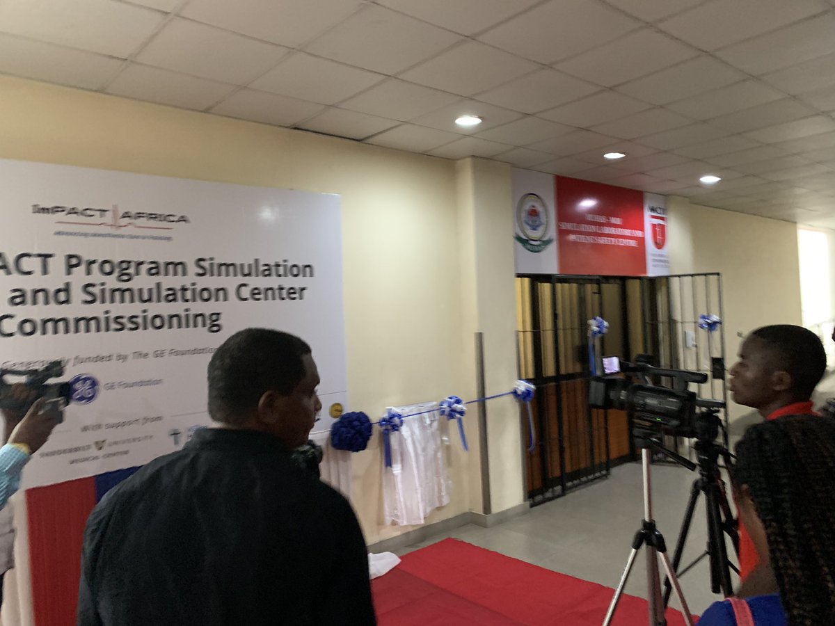 HanningtonSeggy's tweet photo. Finally we have commissioned the 3rd medical SimLab @MuhimbiliOrtho1 @muhimbiliuniver. Thanks again to @ELMAPhilanthro @GE_Foundation for funding such an impactful program. Kudos to @assistintl @ImPACT_Anes @VUMCglobalanes. #patientsafety #medsimulation https://t.co/ewKzILwu3q