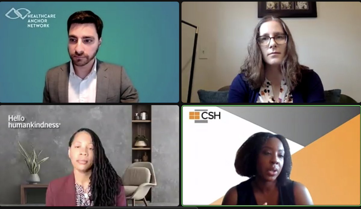 pophealthNYC's tweet photo. Moderator @KellyMDoran asks panelists: is there one health sector initiative or effort related to affordable housing that you have been involved with or witnessed that you found to be particularly inspiring in scope or creativity? #Healthand2022. https://t.co/eNrUWohS6j