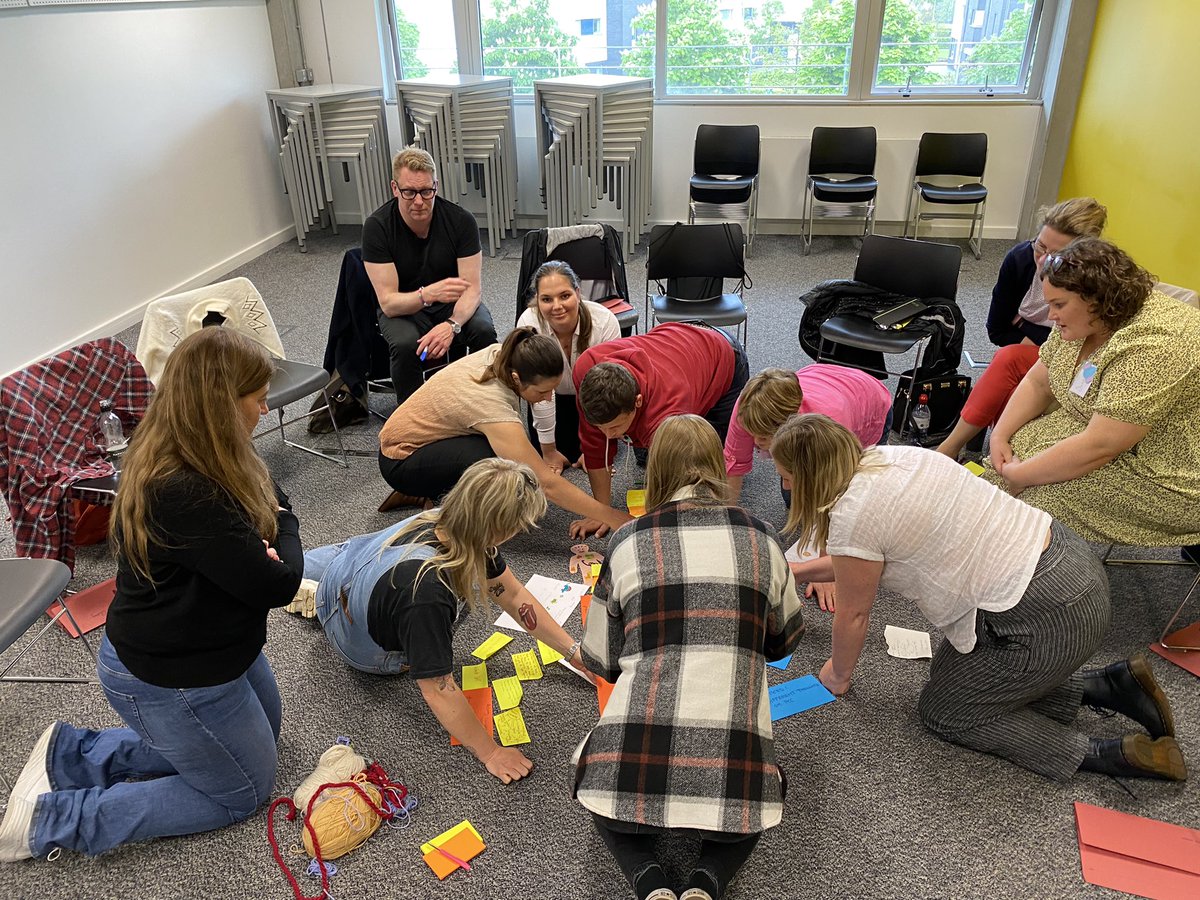 Meaning making and sharing learning on Day 1 of Developing Person/centred facilitators of learning of   #pccurriculum #ErasmusPlus <a href="/FamkeLieshout/">Famke Van Lieshout</a> <a href="/StephanieDunle2/">Stephanie Dunleavy</a> <a href="/ernaharalds/">Erna Haraldsdottir</a>
