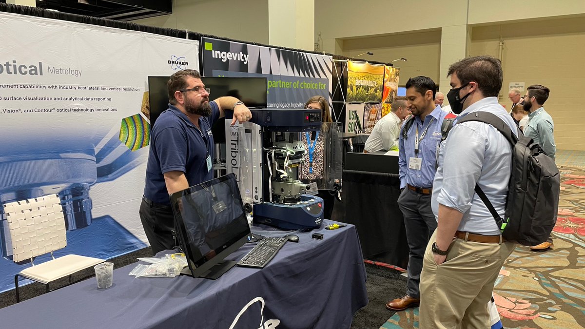 BrukerNano's tweet photo. We are underway in sunny Orlando, Florida for the 2022 STLE Annual Meeting hosted by @STLE_Tribology☀🌴
Visit Booth 820 to see our suite of application-focused instrumentation for research and production.
#STLE2022 #Manufacturing https://t.co/L2hftbgAFJ