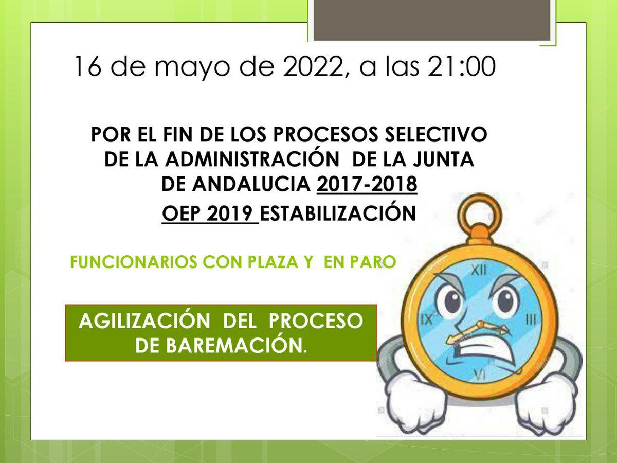 fernan_moriarty's tweet photo. Resuelvan YA el proceso de Estabilización de C2, saquen el Colectivo 2 y terminen de una vez con la OPE arrastrada de Susana Díaz. Excusarse en la pandemia ya no cuela. El 19J no cuenten con mi voto
#funcionariadoenparo
#colectivo2YA
@nataliamar2030 @eliasbendodo @JuanMa_Moreno https://t.co/8D5aqpVa0U