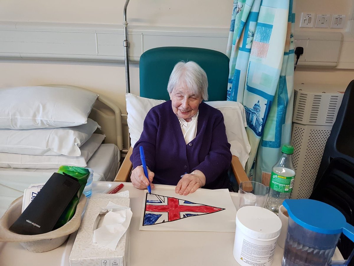 Ward C51 NUH (@c51ward) on Twitter photo *posted with patient consents*
Patients doing some jubilee bunting for our afternoon tea next week! Thank you to our activity coordinators for setting this up!! We love to see these smiles🥰 <a href="/HcopTeam/">TeamHCOP_NUH</a> @TeamNUH <a href="/arts_nuh/">Megan Dawes</a> #JubileeCelebration #activities #arts #patients #NHS *posted with patient consents*
Patients doing some jubilee bunting for our afternoon tea next week! Thank you to our activity coordinators for setting this up!! We love to see these smiles🥰 <a href="/HcopTeam/">TeamHCOP_NUH</a> @TeamNUH <a href="/arts_nuh/">Megan Dawes</a> #JubileeCelebration #activities #arts #patients #NHS