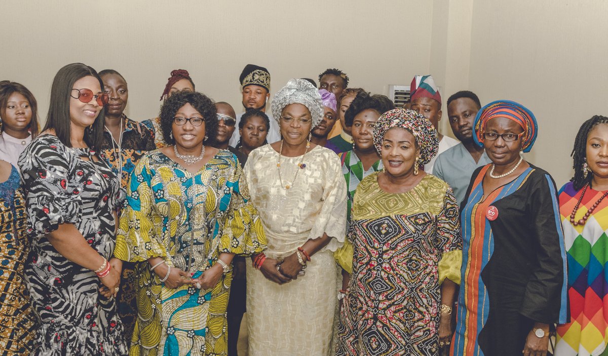 bisiafayemi's tweet photo. I met with the Fashion Designers Association of Nigeria (FADAN) Ekiti State Chapter in the afternoon. The meeting had Dr Olayemi Oyebanji, Chief Monisade Afuye (APC Deputy Governor Candidate), and some Women Campaign Committee members.

#WCCforBAO
#BAOforAll
#BisiaFayemi https://t.co/sl8IrTbYDz