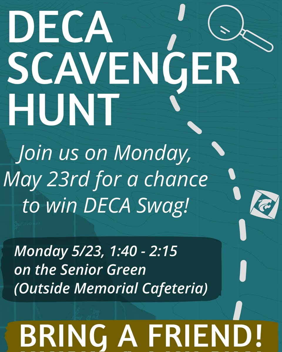 JMHSDECA's tweet photo. We better see you, your friends, all those people you have classes with but don't really call your friends, everybody! 

ALL STUDENTS are welcome to attend after school on Monday, May 23rd! 🙌

#DECA #NJDECA #NJDECAAssemble #MaximizeYourMomentum https://t.co/LiIuZ52LMY