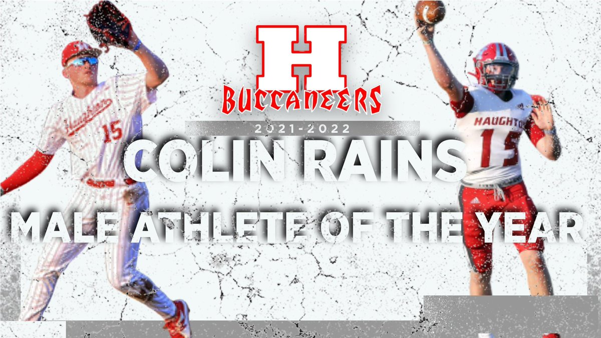 HHS Male Athlete of the Year

Junior Colin Rains

🔴2nd Team All District Football 
🔴1st Team All District Baseball 
🔴1st Team All City Baseball 
🔴Set new school record for doubles in a season