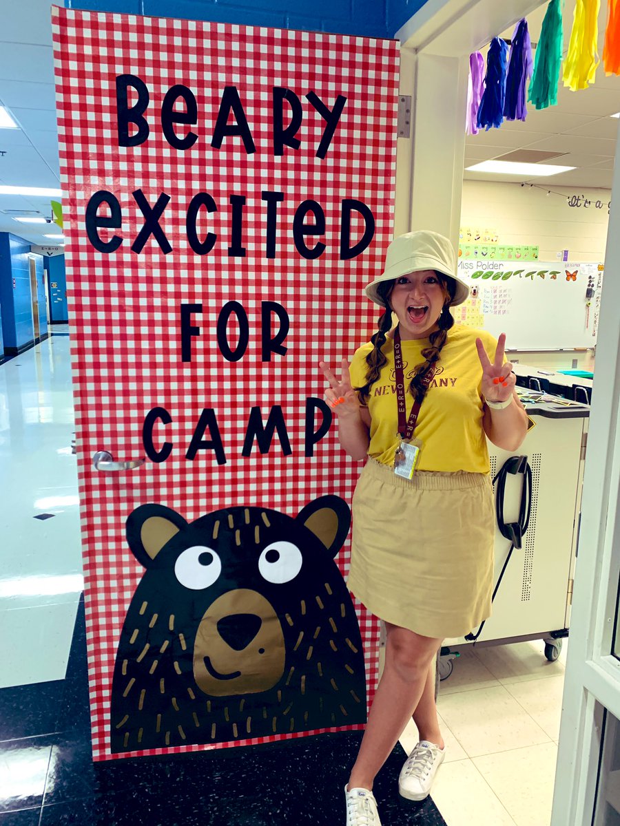 Miss_Polder's tweet photo. We are beary beary excited for our camp themed classroom activities the next two weeks 🐻 https://t.co/HO1sQlpKgh