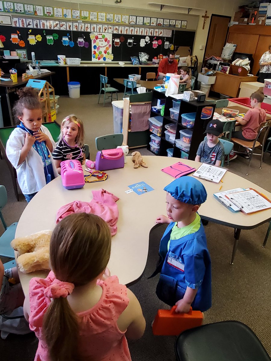 The Vet Center in the preschool classroom is a big hit!