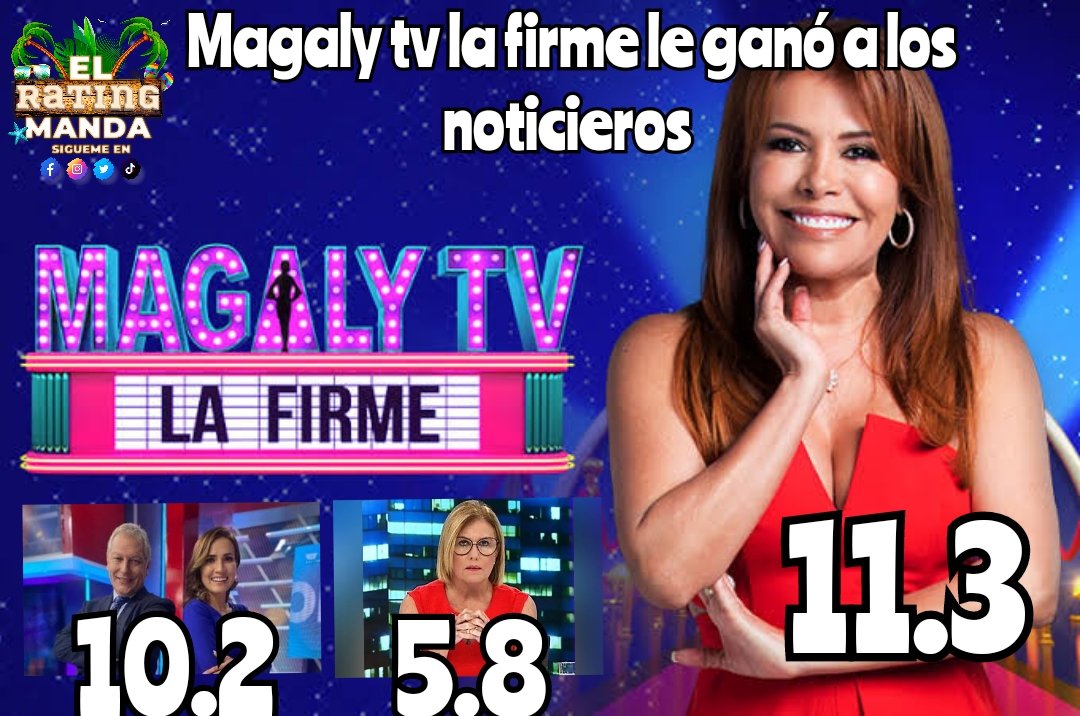 EL RATING MANDA tweet media