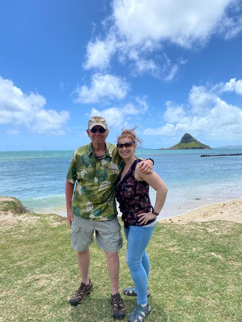 D6leadership's tweet photo. A visit to MokoliΚ»i, also known as Chinaman's Hat. And a great photo of @mccauslj and @PennStatePLA's incredible leader and Executive Director, Melissa Doberstein. #D62022 #PearlHarbor https://t.co/l9R3t2AoTj