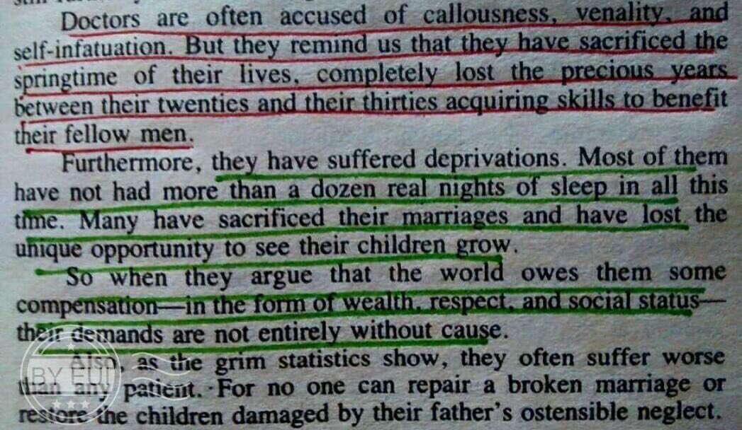 drasmalhi's tweet photo. "STOP VOILENCE AGAINST DOCTOR'S" Written by Eric segal in 1954 still hold true after decades....agony of being a doctor... When people will understand?? https://t.co/7jUdDF0Mjv