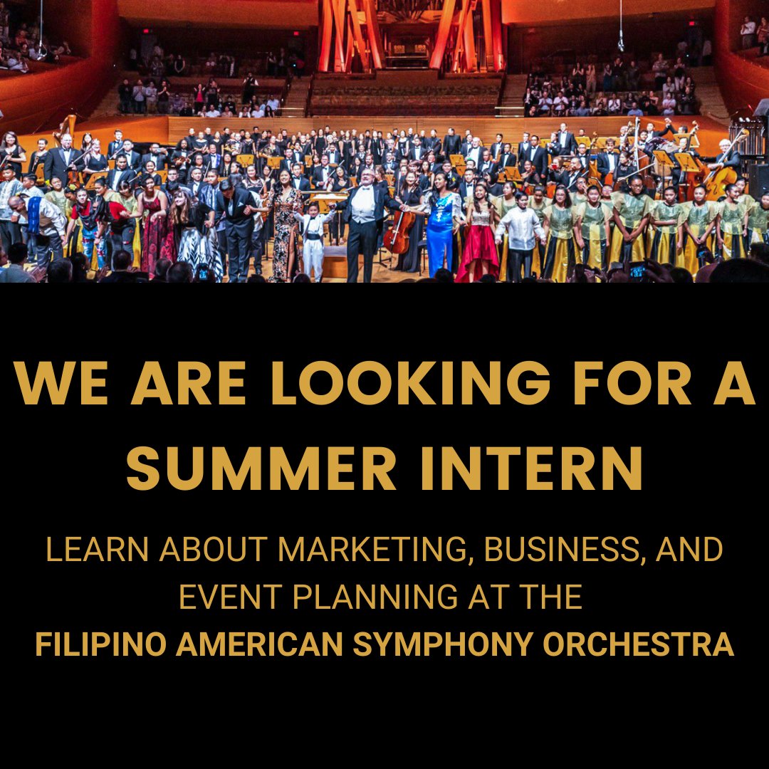 Calling all college students &amp; recent grads!
We are now accepting applications for a summer internship in our Development department. This is your chance to build a solid foundation in Arts Management!
Apply today!
bit.ly/FASO22devintern
#FASO #LACountyArts #Summerintern #intern