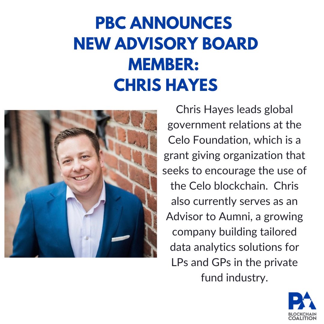 pa_blockchain's tweet image. Prior to joining Celo, Chris built and led a global advocacy program at the Institutional Limited Partners Association (ILPA), which represented over 570 institutional investor organizations (known as limited partners) invested in private funds.