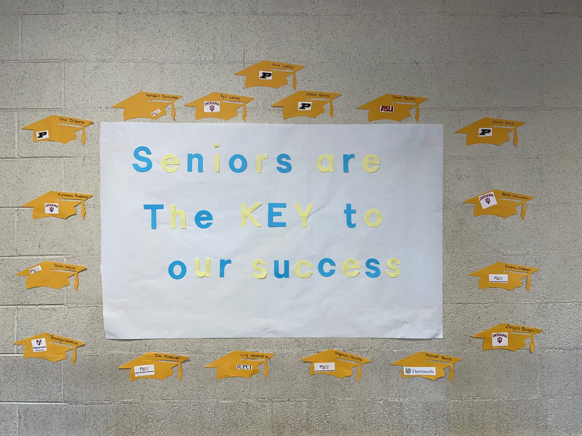 we_dontmakekeys's tweet photo. Celebrating our SENIORS!!💙💛 @hlnd40 https://t.co/gb0Q1FIG11