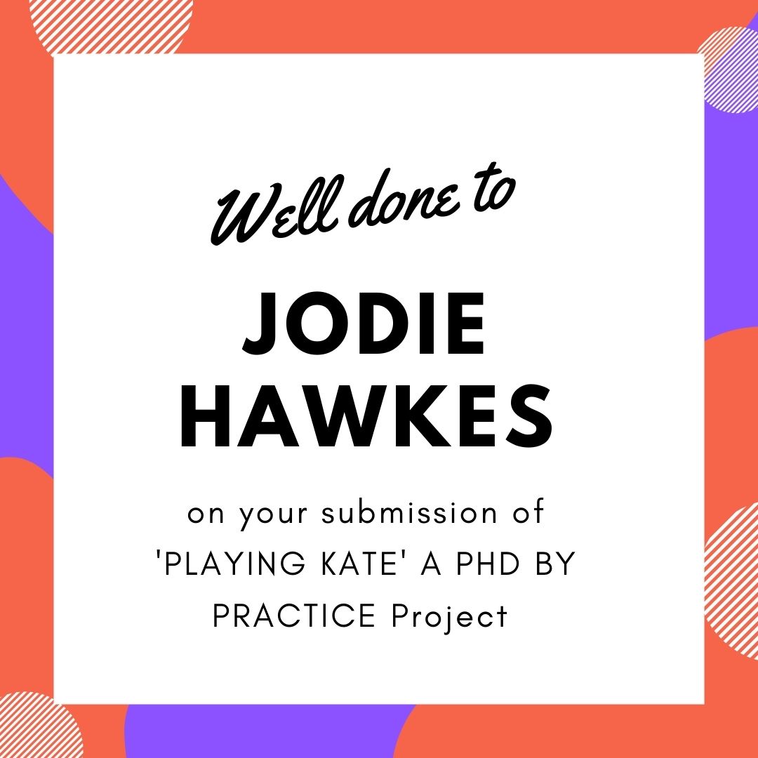 ChiUni_Research's tweet photo. Well done to Jodie Hawkes on the submission of your thesis, incorporating your Practice as Research. Best Wishes from Research Office for your Viva Exam! πΎπ https://t.co/XJkjb0Sdiy