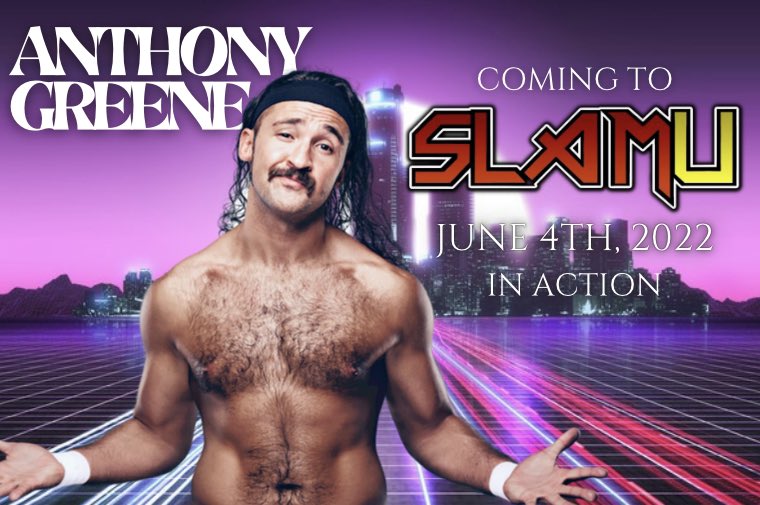 WeAreSlamU's tweet photo. 🔷ANTHONY GREENE IN ACTION🔷

SLAM U gets alternative as ANTHONY GREENE makes his in-ring debut. Don’t miss the action on June 4th! (@alternative_ag)

Presale tickets are available at https://t.co/lIlW9B5DlB https://t.co/thDTOZAcmx