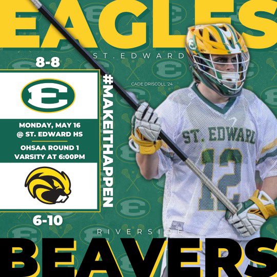 SEHS_Lacrosse's tweet photo. 🚨GAMEDAY🚨 Game #17 !! And OHSAA Playoff Game #1 against @1rhslax !!

🦅 Varsity vs. Painesville Riverside  
⏰ 6 PM
📍The Backyard
🎟 https://t.co/ryG9dr3Ycs https://t.co/bVUMXQB6Ms