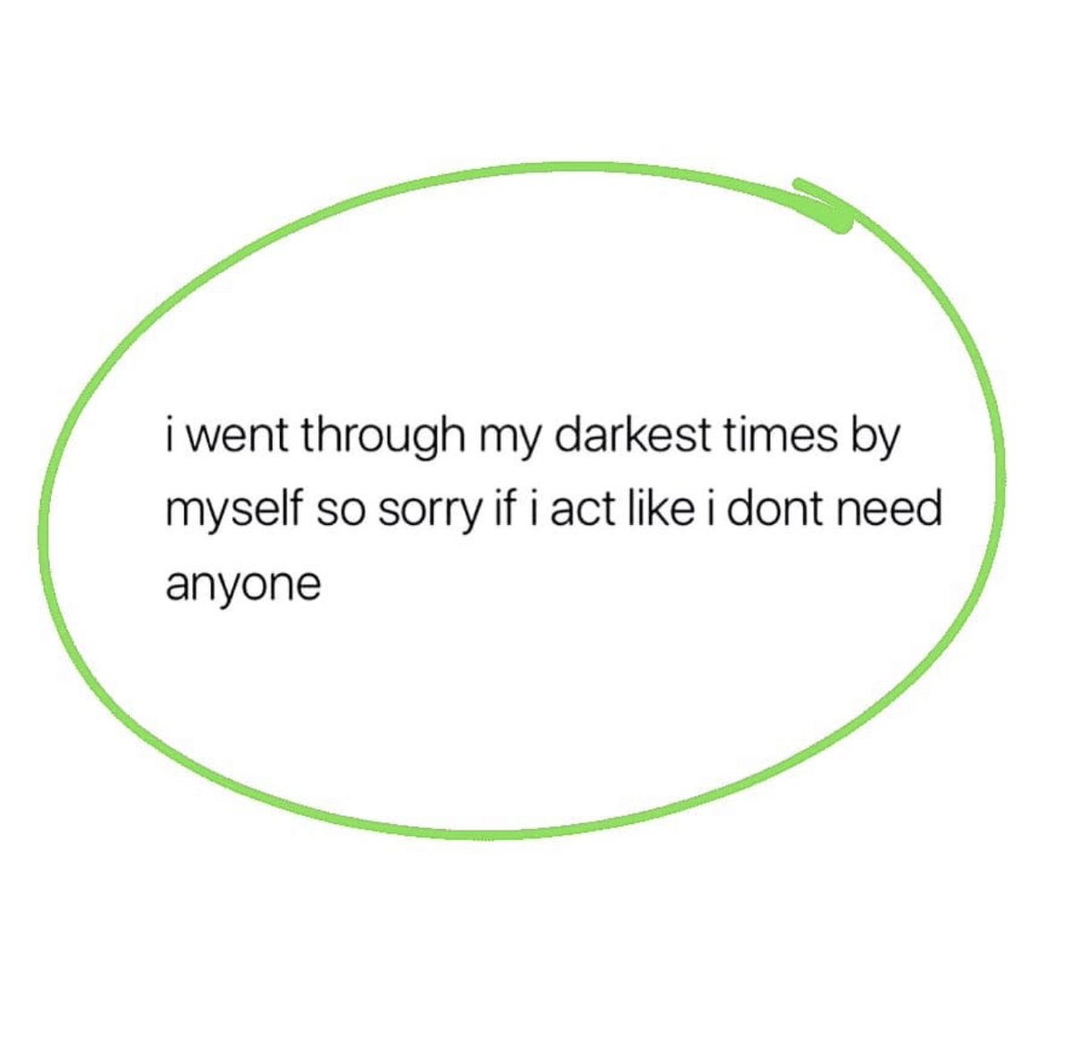 PoemHeaven's tweet photo. can’t depend on nobody, but me. https://t.co/cPWEHxgkol