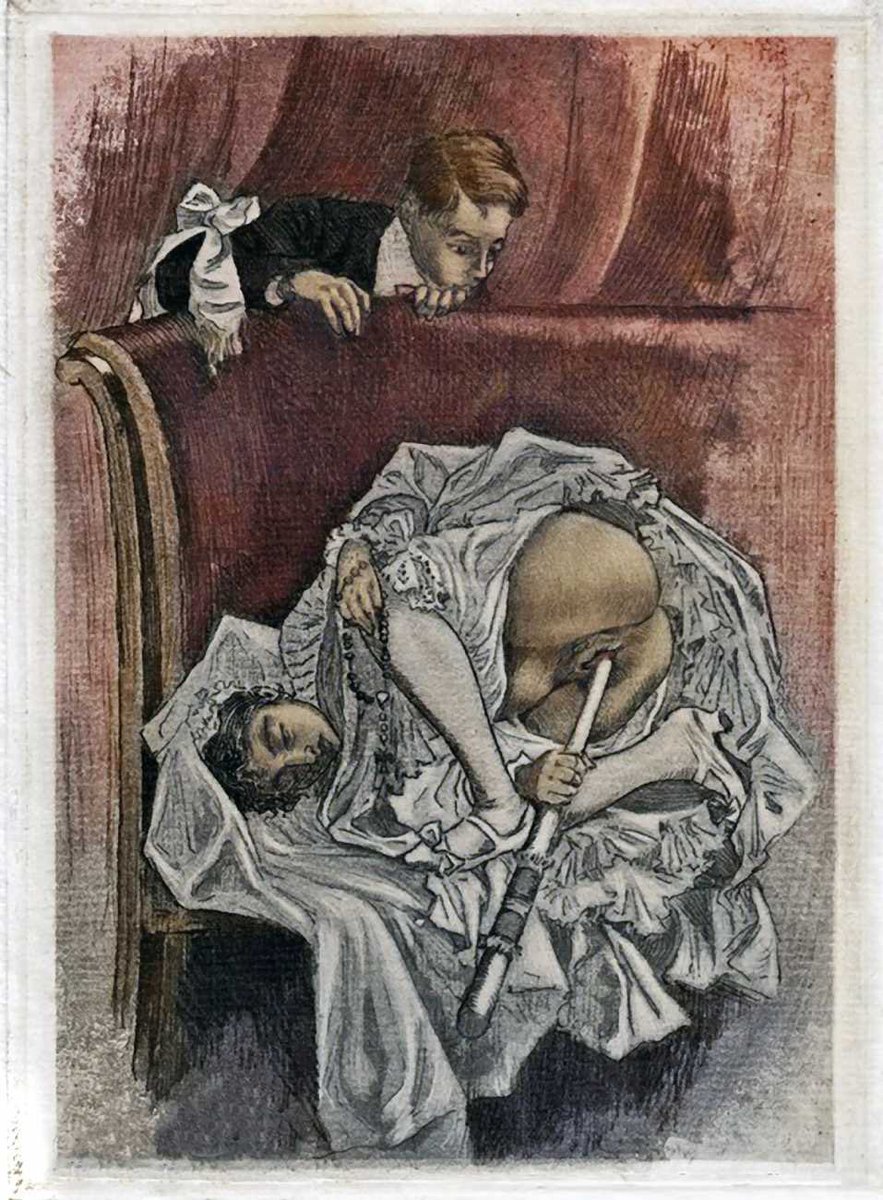 WickedProcrast's tweet photo. Art by Martin Van Maële (1863-1926) from ”De Sceleribus et Criminibus”.
#eroticart #nsfwart https://t.co/MNOwzwTKQl