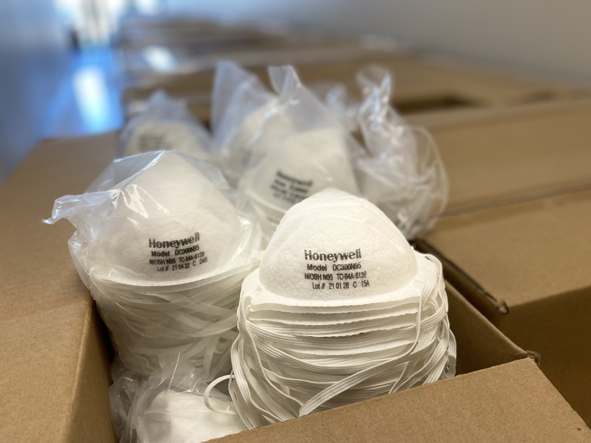 HayatRx's tweet image. Our shipment of N95 masks has arrived, courtesy of @DHSWI! Starting today, visit our pharmacies or drive-up COVID Service Center testing site (807 W. Layton Ave. in #MKE) and receive free masks to protect yourself and others, while supplies last.
#maskprotection #covid19safety