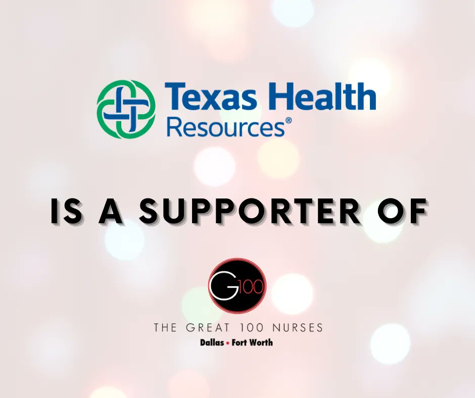 DFWG100Nurses's tweet photo. We're thrilled to have the support of @texashealth which had 39 DFW Great 100 nurses this year! 👏👏👏#communitysupport #celebrategreat #nursing https://t.co/y8LV8Tb4VT