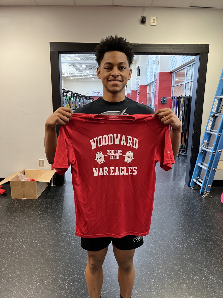 WA_Strength's tweet image. Nathan Peters is in the 700 lbs club at Woodward Academy.