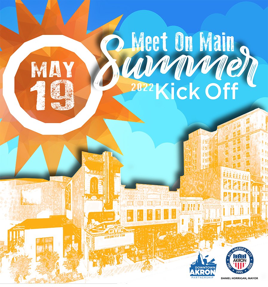 downtownakron's tweet photo. Do you work, live, study, or meet regularly in #downtownAkron? Join us at @Lock3Akron on May 19, from 11 - 2 for a #lunchtime summer 2022 kickoff. All the details are here https://t.co/uBhwMFxKm3 #thingstodo #summertime #akron https://t.co/XIzjGaLNvw