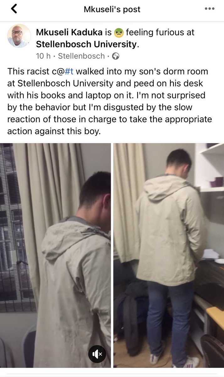 MissQue__'s tweet photo. This behaviour is way too disgusting rhaaa 😓 ba ibiyenye I race umntu ngenikwe isgaxaa se 5 year of expulsion #StellenboschUniversity https://t.co/OSOW7UbnXx