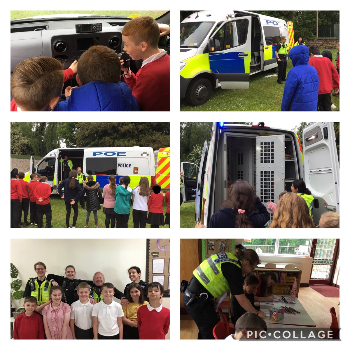 Year 5 and 6 have loved their Police Community Day. They learnt about safety on the roads, knife crime, anti-social behaviour and even got to sit in the police van to use the sirens! Thanks so much <a href="/syptweet/">South Yorkshire Police</a> 🚔🚨