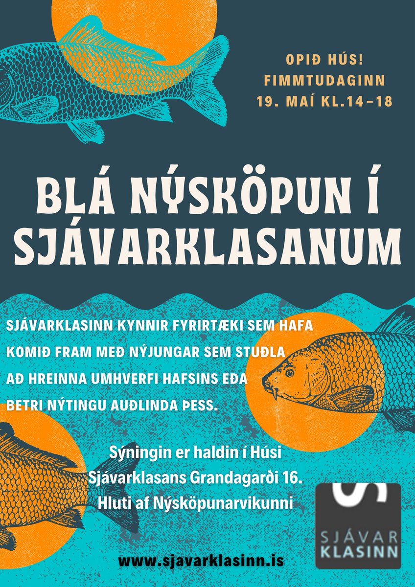 Upplifið bláa nýsköpun og kynnist starfsemi okkar í matvælaiðnaði🌊⚓🐟
Veitingar í boði &amp; aðgangur ókeypis!