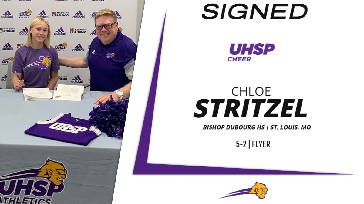 UHSPEutectics's tweet photo. UHSP Cheer has signed Chloe Stritzel of St. Louis for 2022-23!
https://t.co/Dm12leyBhA
#EutsCheer #UHSPAthletics #WelcomeToUHSP @stluhspcheer https://t.co/gLO80rZk4x