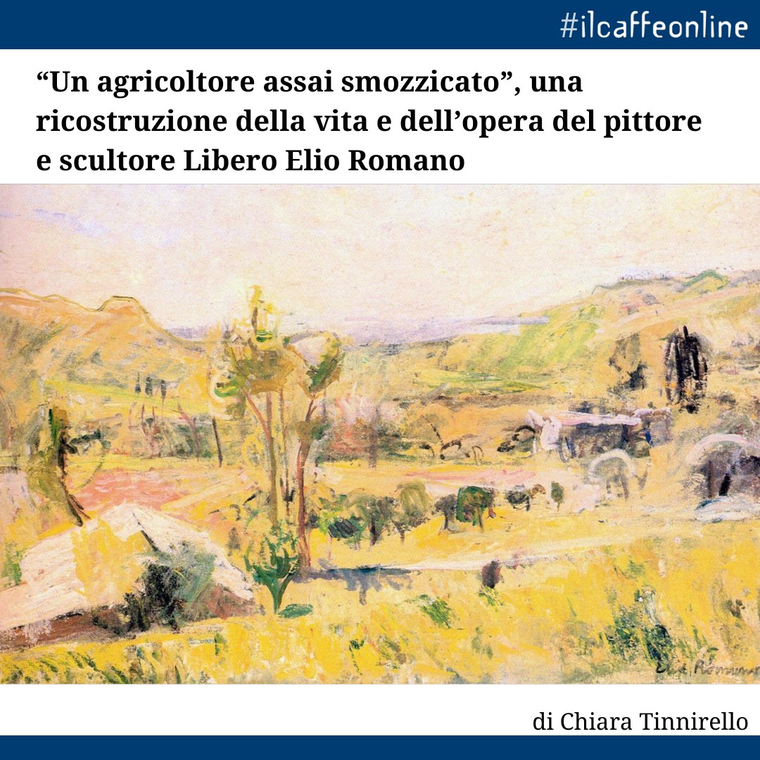 ilcaffeonline's tweet photo. «[...] #Romano #dipinge e #scolpisce ritraendo i #paesaggi assolati della #campagna #siciliana, gli strumenti del lavoro #agricolo, i volti dei suoi #abitanti [...]»

Articolo completo, a cura di Chiara Tinnirello ➡️  https://t.co/nqEiHyZD2r

#ilcaffeonline #book https://t.co/WZuA5doLSz