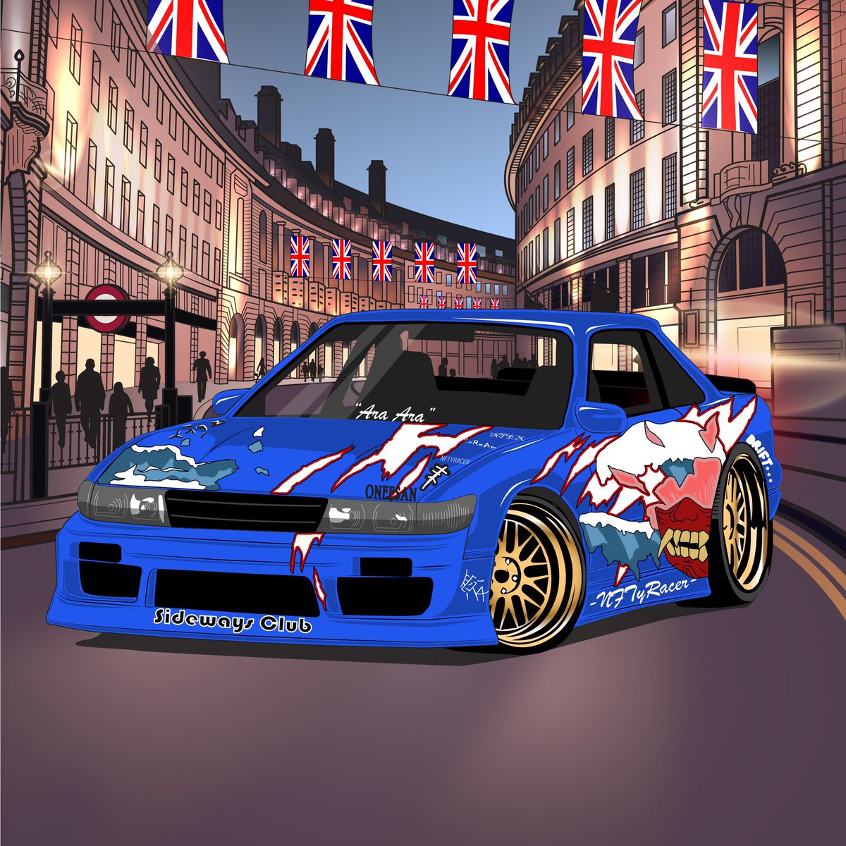 <a href="/SkurpySocial/">Skurpy</a> Hi 👋 
Check out our art, we have wicked drift car PFPs!

Minting now 0.5 SOL for our hachiroku:

launchmynft.io/collections/7H…

launchmynft.io/collections/7H…

LFG!