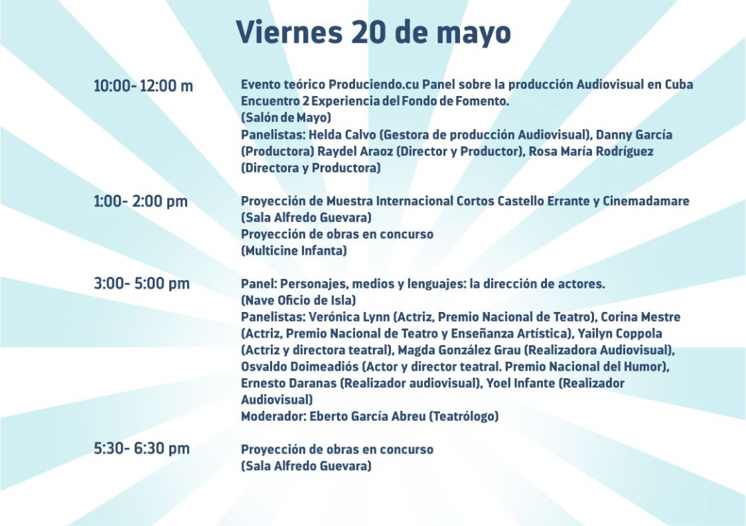 ISA_Universidad's tweet photo. Programa del Festival #IMAGO 2022📷📻📺📽️🎙️🎬
Te esperamos😊
Parte 1/2
#ISA_Universidad #FAMCA https://t.co/ZVAzdX8CD3