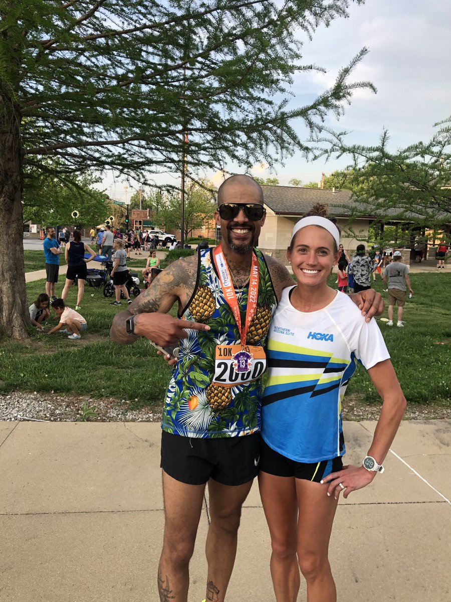 NAZ_Elite's tweet photo. We had an amazing night on Saturday at the @FergTwilightRun!! @julia_k_griffey won the 10 mile. @BenRosario1 emceed. And they got to meet @DHarp100mH who ran her first ever 5k!! This was an awesome partnership and we can't wait for next year. #RunWithFerguson https://t.co/M9rNbfKOvk