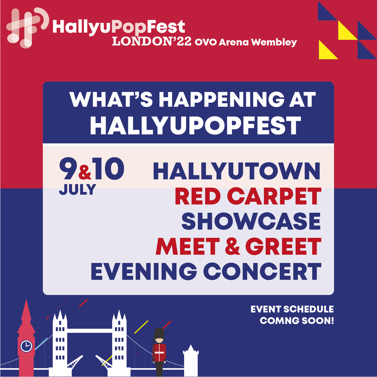 hpf_london's tweet photo. HERE’S WHAT’S HAPPENING AT HALLYUPOPFEST!

Evening Concert:
9 July: #CHEN #ASTRO #HWASA #EVERGLOW #ONEUS
10 July: #KAI #SF9 #KEP1ER #CIX #CRAVITY
Showcase:
9 July: #P1HARMONY #SAMKIM
10 July: #WEEEKLY #PAULKIM
(Showcase Artistes will also make their appearance at the Evening Con) https://t.co/XkQ3QRSFLx