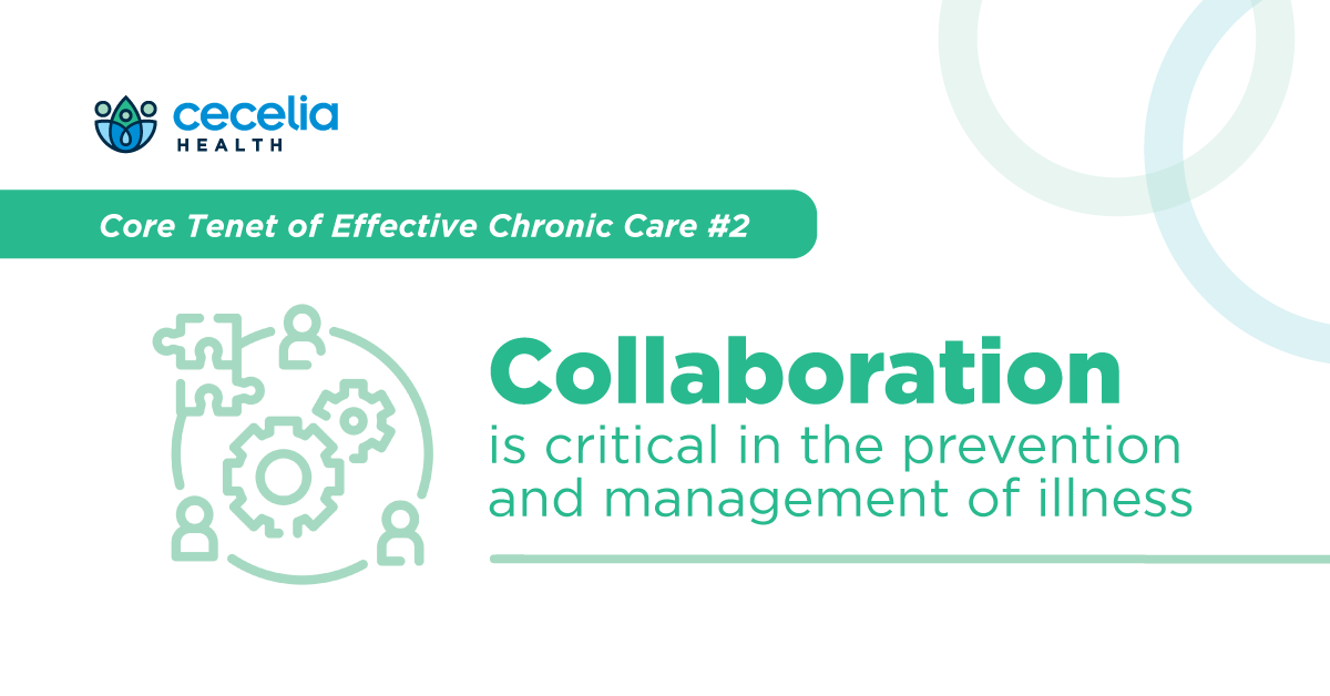 CeceliaHealth's tweet photo. Shared data can strengthen care plans - learn more about our 5️⃣ #coretenets of effective chronic condition management here: https://t.co/KfNypVdfS0 https://t.co/rz8E0D3NzV