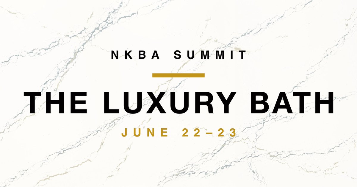 thenkba's tweet photo. Gain insight about the luxury client during the #NKBASummit: The Luxury Bath June 22-23. This two-day virtual event will feature subject experts and giveaways. Eligible for 0.4 CEUs per day. Register: https://t.co/7rRoFJbNFZ
Sponsored by @CambriaSurfaces + @HouseOfRohl https://t.co/2XuzEsL7cy