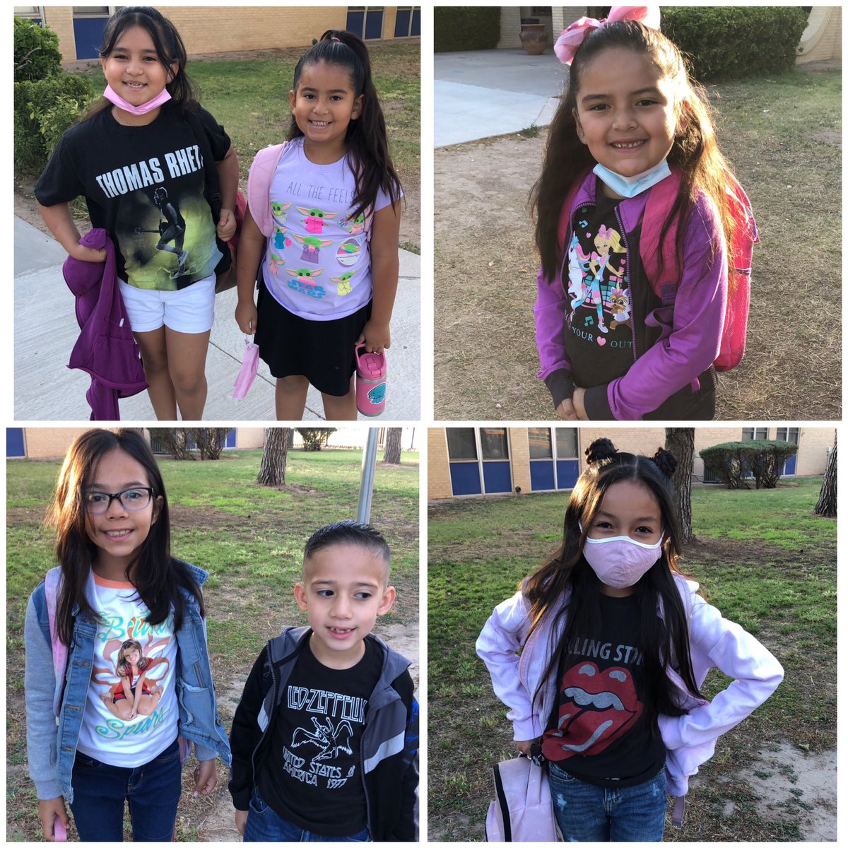 Laura_TMedina's tweet photo. Mental Health Awareness week: coping strategy: Listen to music. Wear your favorite music group t-shirt. @SurrattCubs #clintisdheartfirst @DLuevanos_CISD @BAILONANGELICAM https://t.co/DMugQuyXws