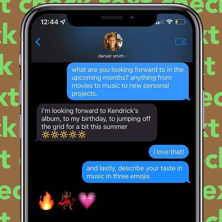 thegumbo's tweet photo. our latest #textcheck is with the one and only @danamo! we talked to her about SHINE BRIGHT, her plans for the summer and more. read the full convo here: https://t.co/B37HmouMPB https://t.co/WFL4uSEaju