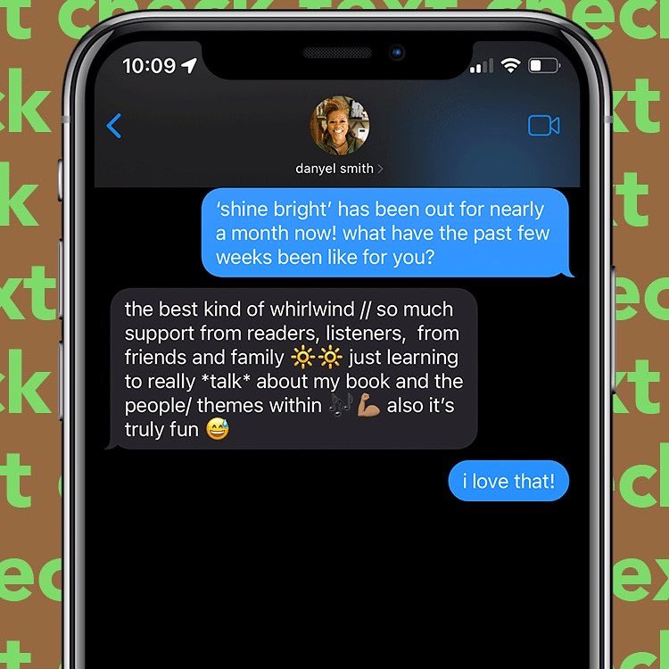 thegumbo's tweet photo. our latest #textcheck is with the one and only @danamo! we talked to her about SHINE BRIGHT, her plans for the summer and more. read the full convo here: https://t.co/B37HmouMPB https://t.co/WFL4uSEaju