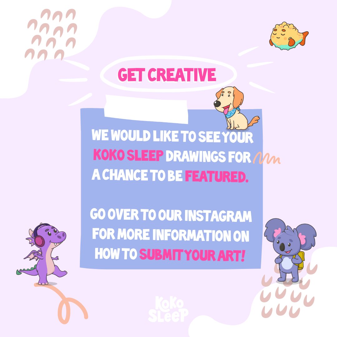 KoalaKids_fm's tweet photo. WE WANT TO SEE YOUR CREATIVITY!

We’d like to invite you and your adult, to draw any of the characters from your favourite Koko Sleep episode and post a photo onto your own Instagram feed/stories with tag @kokosleep.fm and we will repost them. 

Follow us: https://t.co/1ZyZ44bCJs https://t.co/dXeMuYcdHs