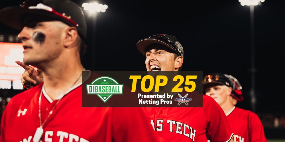 d1baseball's tweet photo. D1Baseball Top 25: Week 13

1. @Vol_Baseball ↔️
2. @BeaverBaseball ↔️
3. @HokiesBaseball ⬆️
4. @StanfordBSB ⬆️
5. @TTU_Baseball ⬆️

6-25: https://t.co/kGSmEJIHHG https://t.co/WyvmnNz7gF