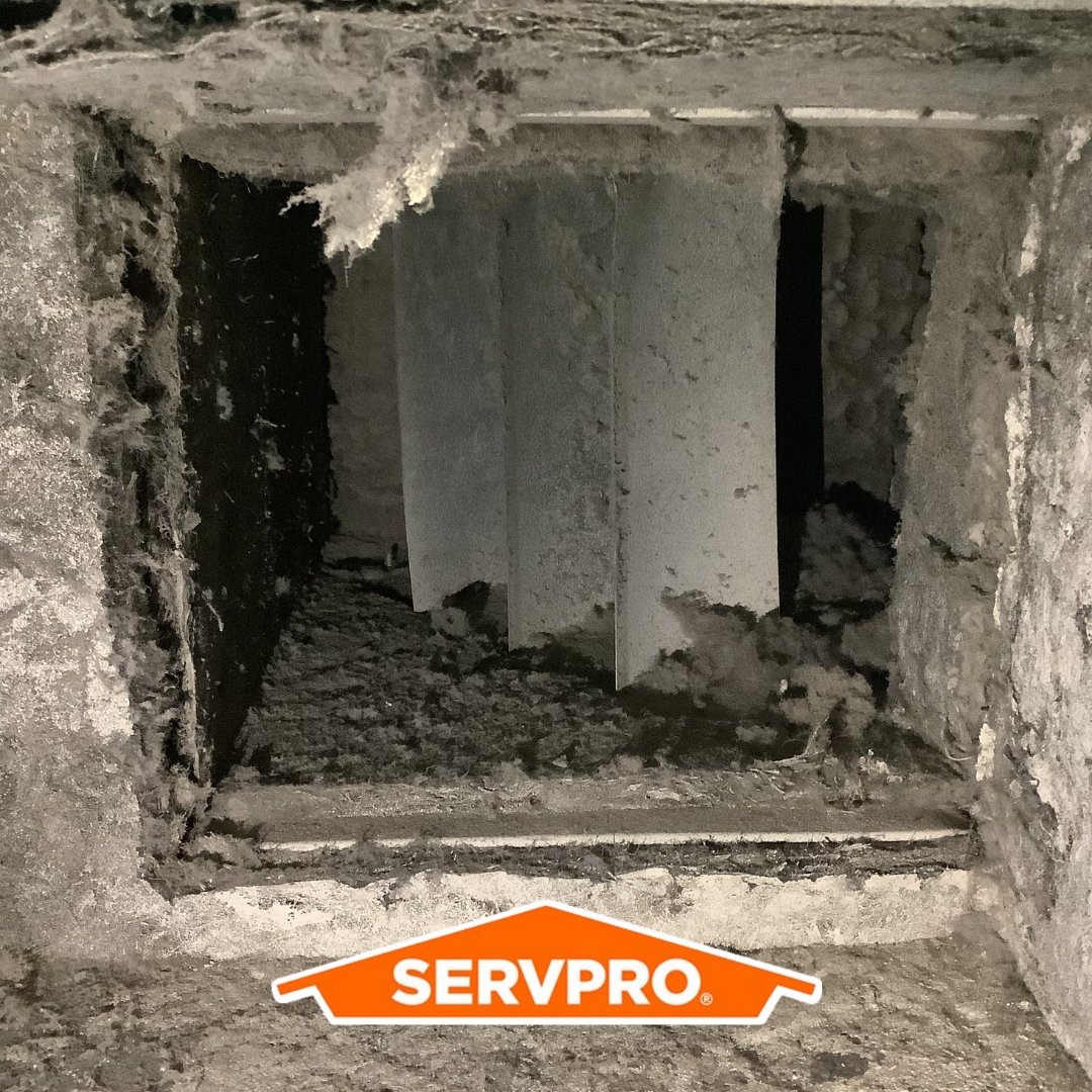 Dirty ducts can circulate odors, contaminants such as mold and irritating dust throughout your building or home. Got some dirty ducts? Call the experts over at SERVPRO!