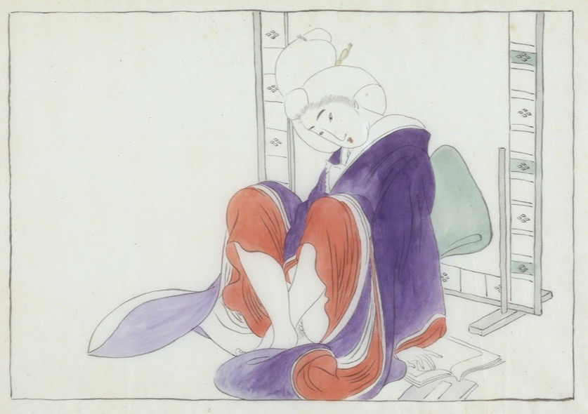 museum-of-sex-on-twitter-japanese-shunga-sitting-woman-ca-1922
