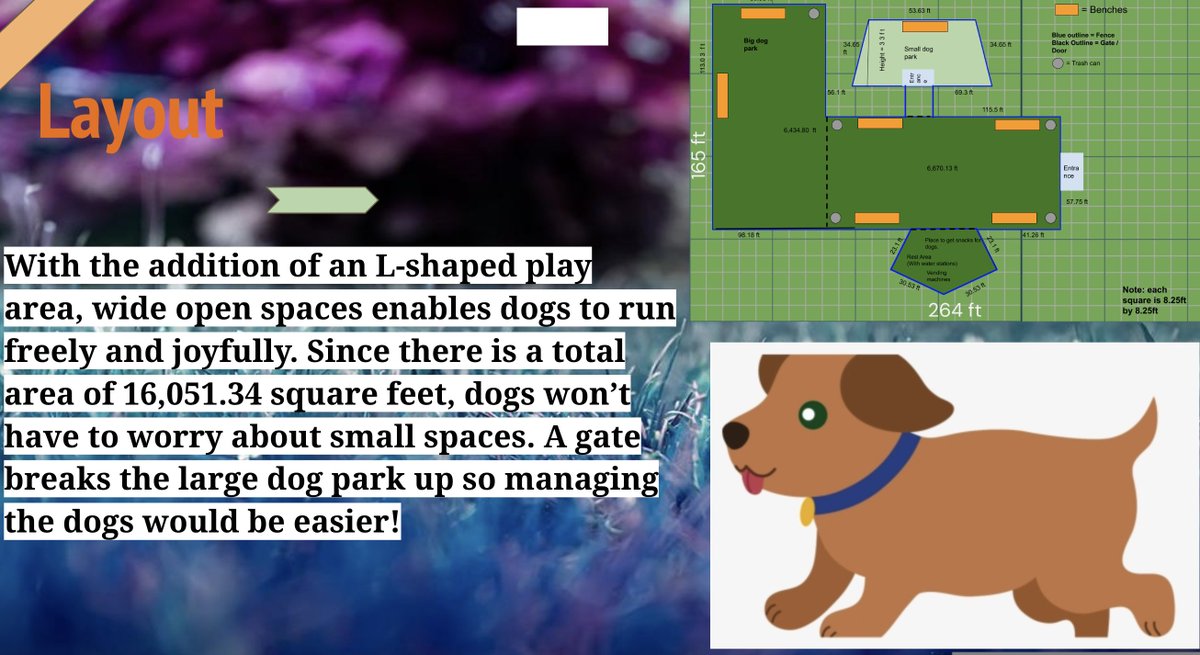 Alex__Travis's tweet photo. So proud of @VirtualHenrico Ss in Mrs. Rhodes class who took their polygon unit to the next level! Ss designed two dog park spaces using 1 acre of land, researched materials with price analysis, created a proposed budget &amp; presented their design. #authenticandconnected #lifeready https://t.co/N9ZbznQnVU