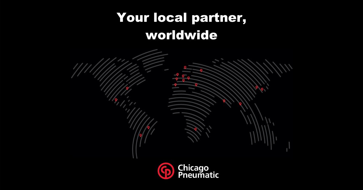 CP_PowerTools's tweet photo. Since 1901, weβve been focused on expanding our services from the United States to the world to help support you in your projects. πΊοΈ
https://t.co/wCIqvKPzyl
#ChicagoPneumatic #PeoplePassionPerformance #CP86 https://t.co/mGAOO4Vl05