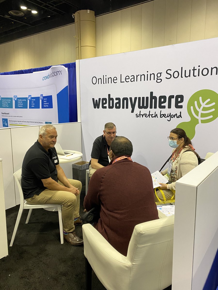 Webanywhere is at #ATD22 
Come visit us at Booth 136!
#webanywhere #lms #onlinelearning #learningsolutions