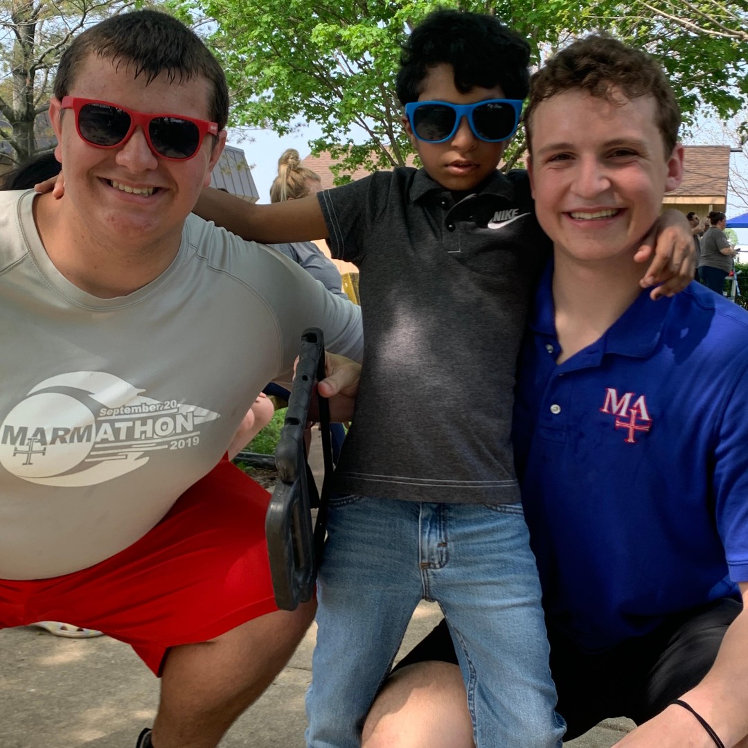marmionacademy's tweet photo. Several juniors and seniors had the opportunity to work with students at Hope D Wall School in Aurora last week helping to lead motor skills activities and their inaugural track &amp; field meet. It was an amazing day spent with amazing people! #FaithInAction https://t.co/klyOZb1jzz