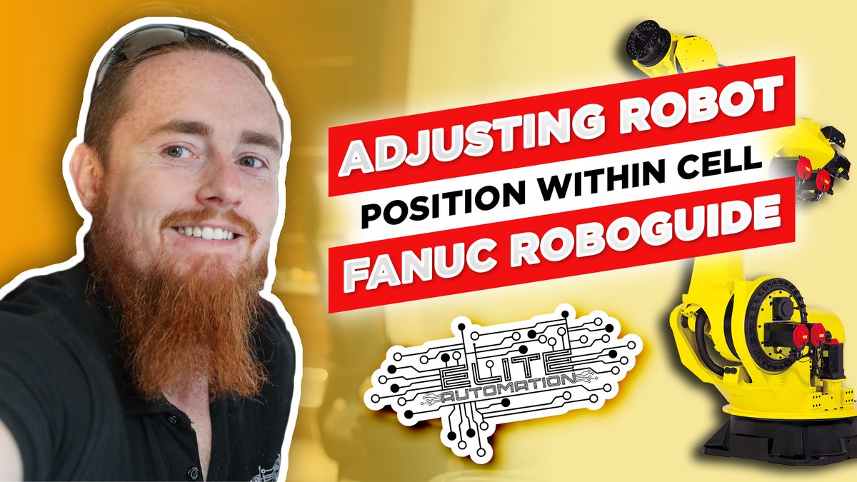 MalachiGreb's tweet image. Adjusting robot position within cell - Fanuc Roboguide

#fanuc #automation #roboguide
